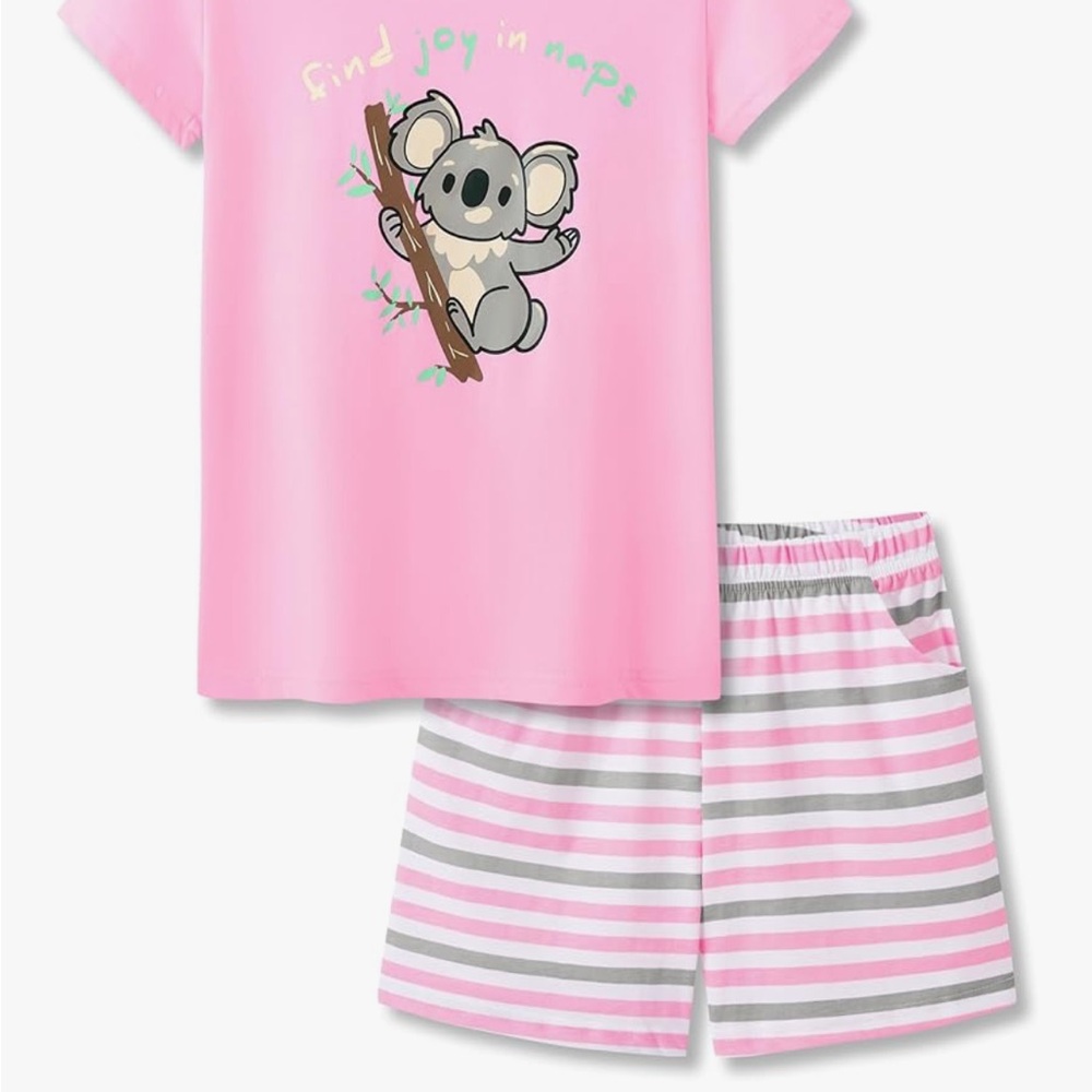 Pink Koala Kids Pajama Set
